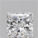 Natural Diamond 0.73 Carats, Princess with  Cut, D Color, VVS1 Clarity and Certified by GIA