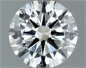 Natural Diamond 0.50 Carats, Round with Excellent Cut, G Color, VVS2 Clarity and Certified by IGI