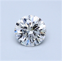 Natural Diamond 0.70 Carats, Round with Very Good Cut, G Color, SI2 Clarity and Certified by GIA