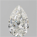 Natural Diamond 2.01 Carats, Pear with  Cut, I Color, SI1 Clarity and Certified by GIA
