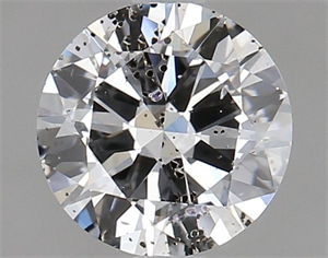 Picture of Natural Diamond 1.00 Carats, Round with Very Good Cut, D Color, I1 Clarity and Certified by GIA