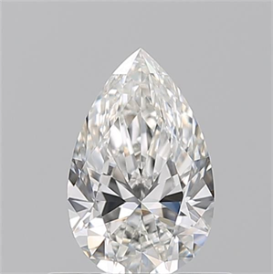 Picture of Natural Diamond 0.51 Carats, Pear with  Cut, G Color, IF Clarity and Certified by GIA