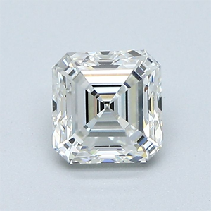 Picture of Natural Diamond 1.01 Carats, Asscher with  Cut, G Color, VS1 Clarity and Certified by GIA