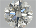 Natural Diamond 0.90 Carats, Round with Excellent Cut, K Color, SI2 Clarity and Certified by GIA