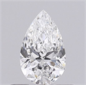 Natural Diamond 0.40 Carats, Pear with  Cut, F Color, VS2 Clarity and Certified by GIA