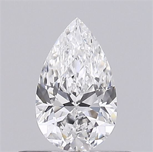 Picture of Natural Diamond 0.40 Carats, Pear with  Cut, F Color, VS2 Clarity and Certified by GIA