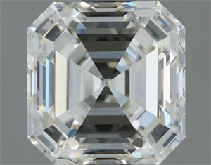 Picture of Natural Diamond 1.01 Carats, Asscher with  Cut, I Color, VVS2 Clarity and Certified by IGI