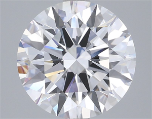 Picture of Lab Grown Diamond 3.29 Carats, Round with Ideal Cut, D Color, VVS1 Clarity and Certified by IGI