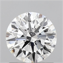 Lab Grown Diamond 1.09 Carats, Round with Ideal Cut, D Color, VS2 Clarity and Certified by IGI