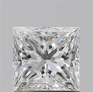 Picture of Natural Diamond 1.01 Carats, Princess with  Cut, F Color, VS1 Clarity and Certified by GIA