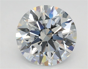 Picture of Lab Grown Diamond 2.55 Carats, Round with Excellent Cut, E Color, VVS1 Clarity and Certified by GIA