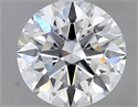 Del inventario de diamantes de laboratorio, 2.02 quilates, Redondo , Color E, claridad VVS2 y certificado GIA
