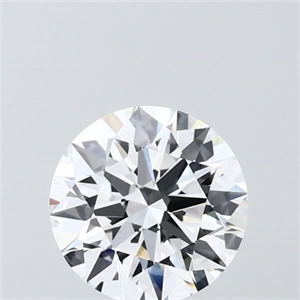 Picture of Lab Grown Diamond 1.55 Carats, Round with Ideal Cut, D Color, VVS2 Clarity and Certified by IGI
