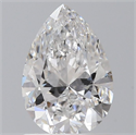 Diamante Natural 0.90 quilates, De pera , Color D, claridad SI1 y certificado GIA