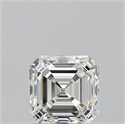 Natural Diamond 0.90 Carats, Asscher with  Cut, K Color, VVS2 Clarity and Certified by GIA