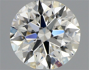 Picture of Natural Diamond 0.70 Carats, Round with Excellent Cut, J Color, VVS2 Clarity and Certified by GIA