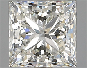 Picture of Natural Diamond 1.02 Carats, Princess with  Cut, J Color, SI1 Clarity and Certified by GIA