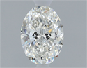 Natural Diamond 0.40 Carats, Oval with  Cut, G Color, VS2 Clarity and Certified by GIA