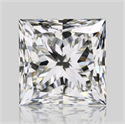 Natural Diamond 1.20 Carats, Princess with  Cut, J Color, VS1 Clarity and Certified by GIA