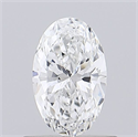 Natural Diamond 0.51 Carats, Oval with  Cut, E Color, VVS2 Clarity and Certified by GIA