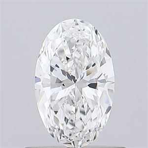 Picture of Natural Diamond 0.51 Carats, Oval with  Cut, E Color, VVS2 Clarity and Certified by GIA
