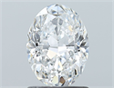 Natural Diamond 1.21 Carats, Oval with  Cut, F Color, VS2 Clarity and Certified by GIA