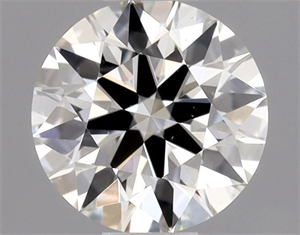 Picture of Natural Diamond 0.40 Carats, Round with Excellent Cut, I Color, VS2 Clarity and Certified by GIA