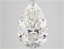 Natural Diamond 3.50 Carats, Pear with  Cut, G Color, SI2 Clarity and Certified by GIA