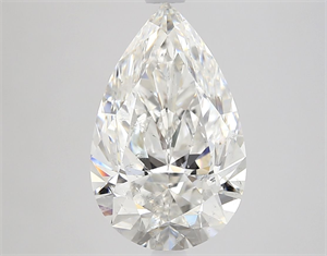 Picture of Natural Diamond 3.50 Carats, Pear with  Cut, G Color, SI2 Clarity and Certified by GIA