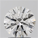 Lab Grown Diamond 1.37 Carats, Round with Excellent Cut, G Color, VS2 Clarity and Certified by IGI