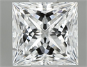 Natural Diamond 0.60 Carats, Princess with  Cut, D Color, SI2 Clarity and Certified by GIA