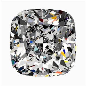 Picture of Natural Diamond 0.41 Carats, Cushion with  Cut, F Color, VS1 Clarity and Certified by GIA
