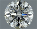 Natural Diamond 0.61 Carats, Round with Excellent Cut, J Color, SI2 Clarity and Certified by IGI