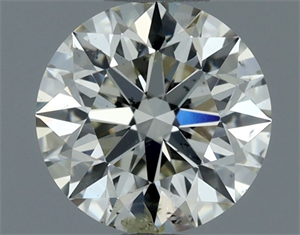 Picture of Natural Diamond 0.61 Carats, Round with Excellent Cut, J Color, SI2 Clarity and Certified by IGI