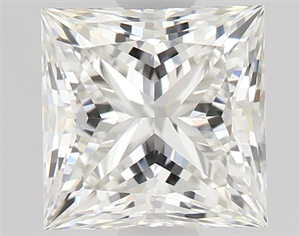 Picture of Natural Diamond 0.73 Carats, Princess with  Cut, I Color, VVS1 Clarity and Certified by GIA