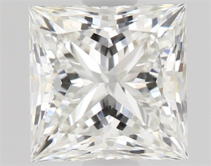 Picture of Natural Diamond 0.73 Carats, Princess with  Cut, I Color, VVS1 Clarity and Certified by GIA