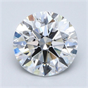 Natural Diamond 1.80 Carats, Round with Excellent Cut, D Color, VS2 Clarity and Certified by GIA