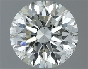 Picture of Natural Diamond 0.70 Carats, Round with Excellent Cut, I Color, SI1 Clarity and Certified by IGI