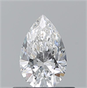 Natural Diamond 0.50 Carats, Pear with  Cut, F Color, VS1 Clarity and Certified by GIA