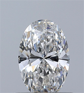 Picture of Natural Diamond 0.56 Carats, Oval with  Cut, G Color, VVS2 Clarity and Certified by GIA