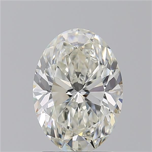 Picture of Natural Diamond 2.21 Carats, Oval with  Cut, J Color, VS1 Clarity and Certified by GIA