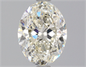 Natural Diamond 1.50 Carats, Oval with  Cut, K Color, SI1 Clarity and Certified by GIA
