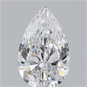 Natural Diamond 0.80 Carats, Pear with  Cut, D Color, IF Clarity and Certified by GIA