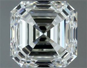 Picture of Natural Diamond 1.51 Carats, Asscher with  Cut, I Color, VVS1 Clarity and Certified by IGI