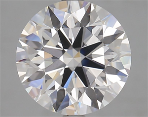 Picture of Lab Grown Diamond 4.26 Carats, Round with Ideal Cut, D Color, IF Clarity and Certified by IGI