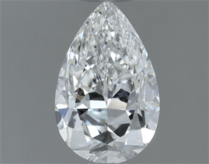 Foto Diamante Natural 0.60 quilates, De pera , Color F, claridad SI1 y certificado GIA de
