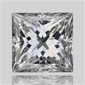 Diamante Natural 0.32 quilates, Princesa , Color F, claridad VVS1 y certificado GIA