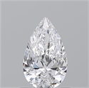 Natural Diamond 0.70 Carats, Pear with  Cut, D Color, IF Clarity and Certified by GIA