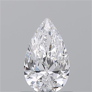Picture of Natural Diamond 0.70 Carats, Pear with  Cut, D Color, IF Clarity and Certified by GIA