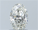 Natural Diamond 0.75 Carats, Oval with  Cut, I Color, IF Clarity and Certified by GIA